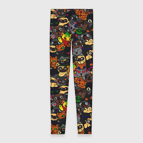 Женские легинсы Paw / 3D-принт – фото 1