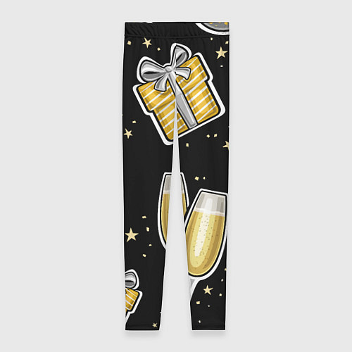 Женские легинсы Новогодний вайб / 3D-принт – фото 1