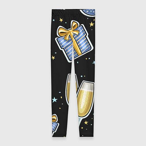 Женские легинсы Новогодний вайб / 3D-принт – фото 1