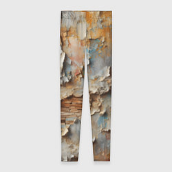 Леггинсы женские Старая штукатурка на стене - абстракция, цвет: 3D-принт