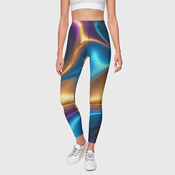 Леггинсы женские Сплавы разноцветные, цвет: 3D-принт — фото 2
