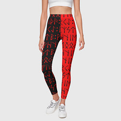 Леггинсы женские Знаки рун, цвет: 3D-принт — фото 2