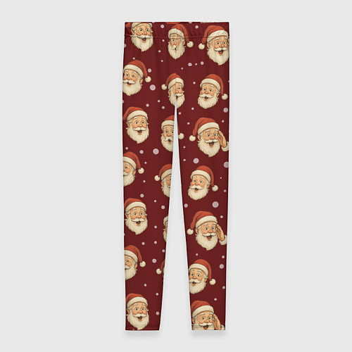 Женские легинсы Паттерн с Сантой / 3D-принт – фото 1