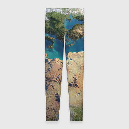 Женские легинсы Земля / 3D-принт – фото 1