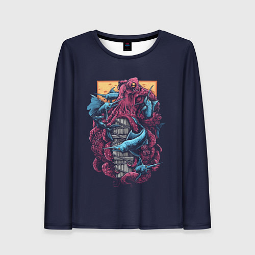 Женский лонгслив Octopus / 3D-принт – фото 1