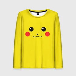 Лонгслив женский Happy Pikachu, цвет: 3D-принт