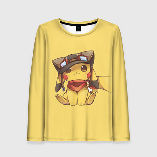 Женский лонгслив Pikachu / 3D-принт – фото 1