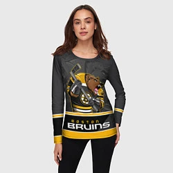 Лонгслив женский Boston Bruins, цвет: 3D-принт — фото 2