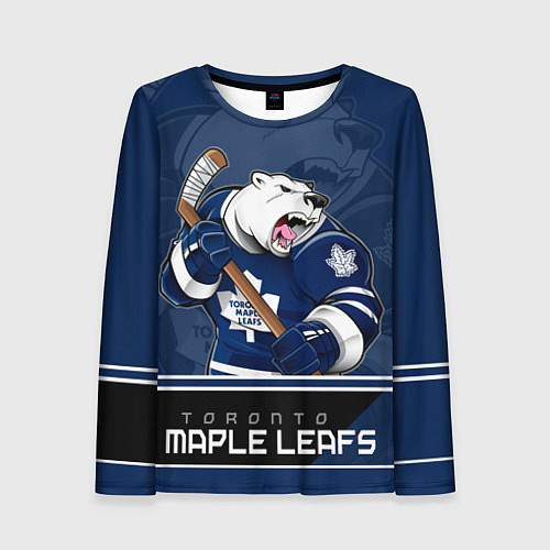 Женский лонгслив Toronto Maple Leafs / 3D-принт – фото 1