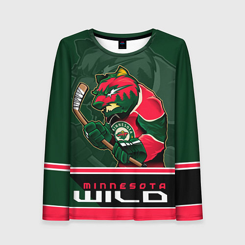 Женский лонгслив Minnesota Wild / 3D-принт – фото 1