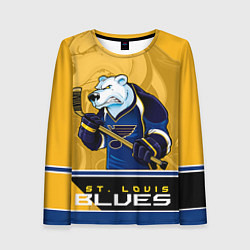 Лонгслив женский St. Louis Blues, цвет: 3D-принт