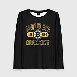 Лонгслив женский Boston Bruins: Est.1924, цвет: 3D-принт