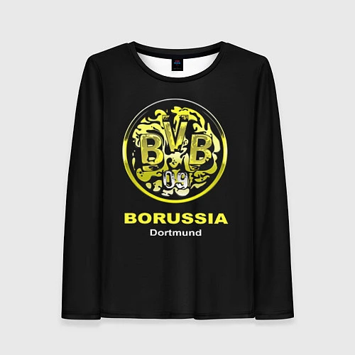 Женский лонгслив Borussia Dortmund / 3D-принт – фото 1