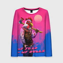 Лонгслив женский My Year, my rules!, цвет: 3D-принт