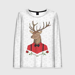 Лонгслив женский Christmas Deer, цвет: 3D-принт