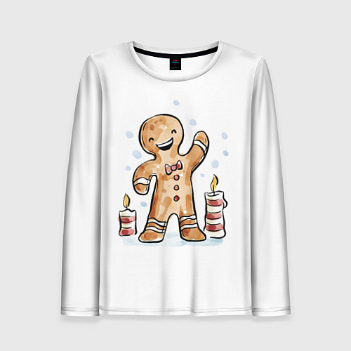 Женский лонгслив Печенюшка / 3D-принт – фото 1