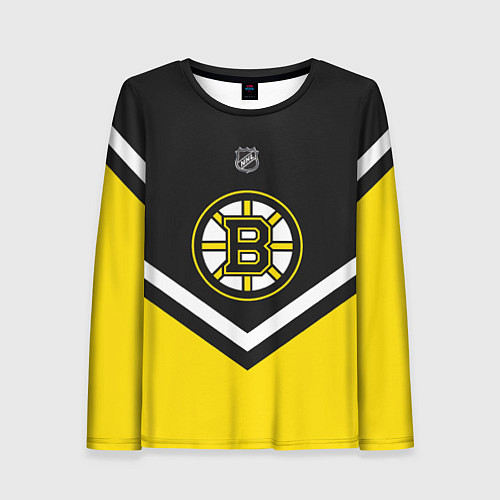 Женский лонгслив NHL: Boston Bruins / 3D-принт – фото 1