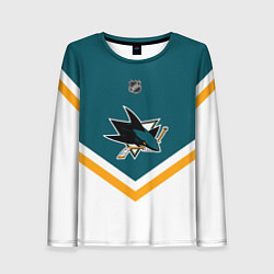 Лонгслив женский NHL: San Jose Sharks, цвет: 3D-принт