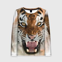 Женский лонгслив Свирепый тигр