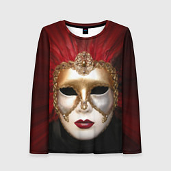 Лонгслив женский Венецианская маска, цвет: 3D-принт