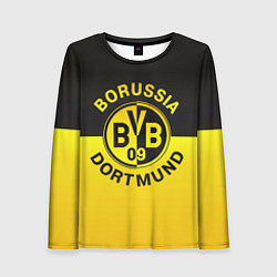 Лонгслив женский Borussia Dortmund FC, цвет: 3D-принт
