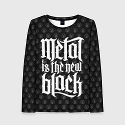 Женский лонгслив Metal is the new Black