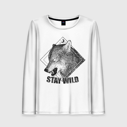 Женский лонгслив Stay Wild / 3D-принт – фото 1