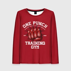 Лонгслив женский One Punch Gym, цвет: 3D-принт