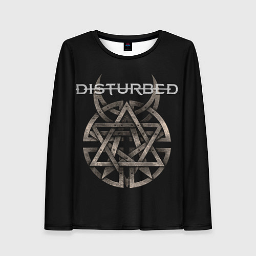 Женский лонгслив Disturbed Logo / 3D-принт – фото 1