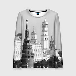Лонгслив женский Москва: Кремль, цвет: 3D-принт