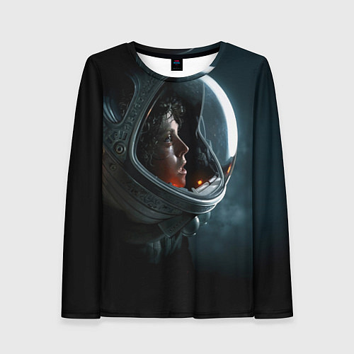 Женский лонгслив Девушка космонавт / 3D-принт – фото 1