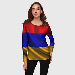 Лонгслив женский Флаг Армения, цвет: 3D-принт — фото 2