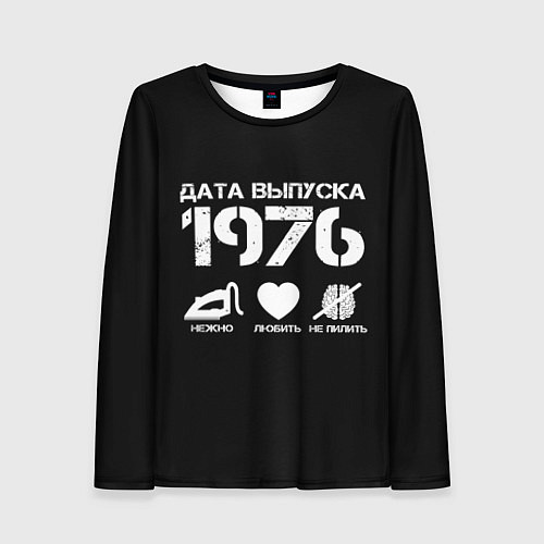 Женский лонгслив Дата выпуска 1976 / 3D-принт – фото 1