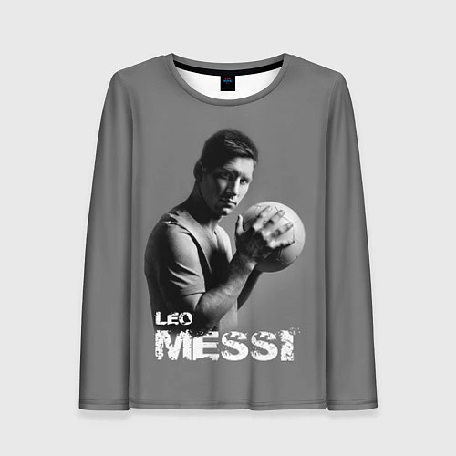 Женский лонгслив Leo Messi / 3D-принт – фото 1