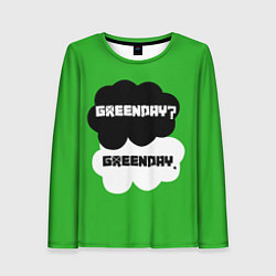 Женский лонгслив Green Day Clouds