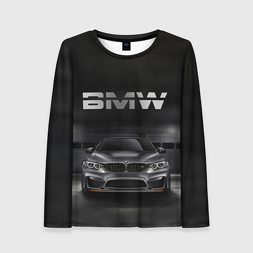 Женский лонгслив BMW серебро / 3D-принт – фото 1