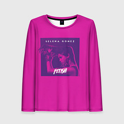 Лонгслив женский Selena Gomez: Purple Fetish, цвет: 3D-принт