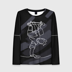 Женский лонгслив Skateboarding - handstand