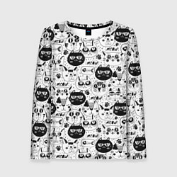 Женский лонгслив Meow Pattern