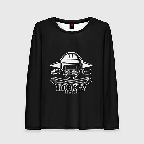 Женский лонгслив Hockey League / 3D-принт – фото 1