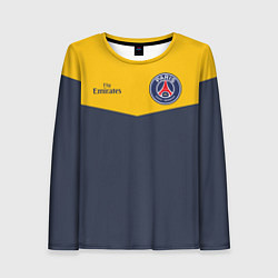 Женский лонгслив PSG: Navy Yellow