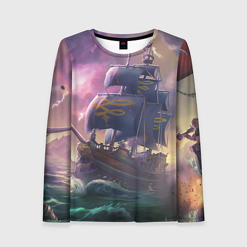 Женский лонгслив Sea of thieves / 3D-принт – фото 1