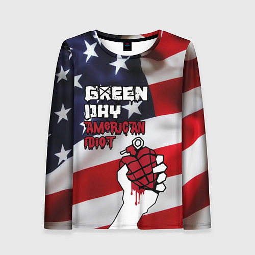 Женский лонгслив Green Day American Idiot / 3D-принт – фото 1