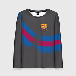 Лонгслив женский Barcelona FC: Dark style, цвет: 3D-принт