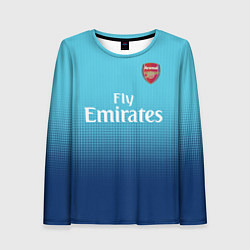 Лонгслив женский Arsenal FC: Blue Away 17/18, цвет: 3D-принт