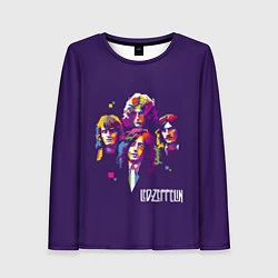 Лонгслив женский Led Zeppelin: Violet Art, цвет: 3D-принт