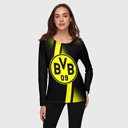 Лонгслив женский FC Borussia Dortmund: Storm, цвет: 3D-принт — фото 2