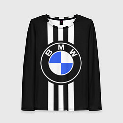 Лонгслив женский BMW: White Strips, цвет: 3D-принт