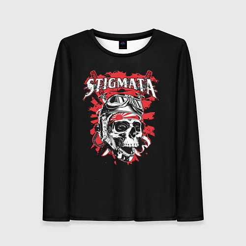 Женский лонгслив Stigmata Skull / 3D-принт – фото 1