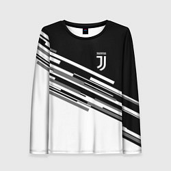 Лонгслив женский FC Juventus: B&W Line, цвет: 3D-принт